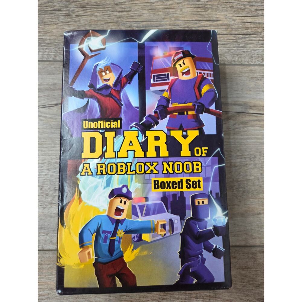 Diary of a Roblox Noob Boxed Set 5 Books Robloxia Kid Granny Mad City